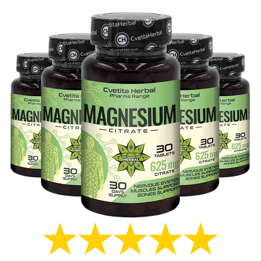 Magnesium Citrate 625mg - Κιτρικό μαγνήσιο για κράμπες